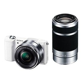 中古 1年保証 美品 SONY α5000 ダブルズームレンズキット ホワイト [ILCE-5000Y]