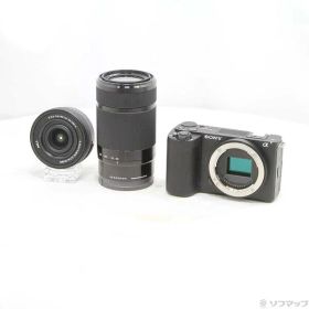 【中古】SONY(ソニー) VLOGCAM ZV-E10 II ダブルズームレンズキット ブラック ZV-E10M2X B 【262-ud】