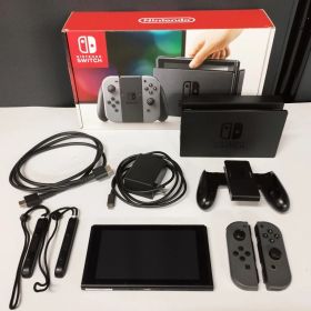 【D15919】Nintendo Switch 本体 (ニンテンドースイッチ) Joy-Con(L)/(R) グレー 通電確認