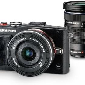 【中古】 オリンパス OLYMPUS ミラーレス一眼 PEN Lite ブラック E-PL6 EZダブルズームキット ブラック E-PL6 EZ DZKIT BLK 当店保証30日間 人気 ミラーレス一眼 ミラーレス デジタルカメラ 中古