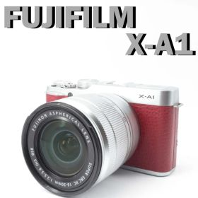 レトロ可愛い赤 FUJIFILM X-A1 レッド 標準レンズセット