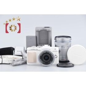【中古】OLYMPUS オリンパス PEN Lite E-PL7 EZ ダブルズームキット ホワイト シャッター回数僅少