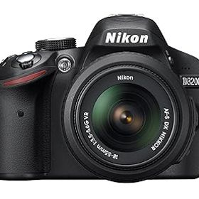 【中古】【39shop】Nikon★デジタル一眼レフカメラ D3200 レンズキット AF-S DX NIKKOR 18-55mm f/3.5-5.6G VR ブラック D3200LKBK(非常に良い)