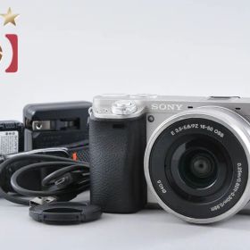 【中古】SONY ソニー α6000 ILCE-6000 シルバー パワーズームレンズキット 多言語対応