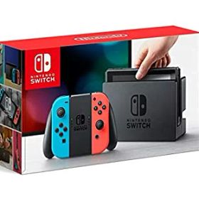 【中古-非常に良い】 Nintendo Switch 本体 (ニンテンドースイッチ) 【Joy-Con (L) ネオンブルー/ ネオンレッド】 (キャンペーンプリペイド番号なし)