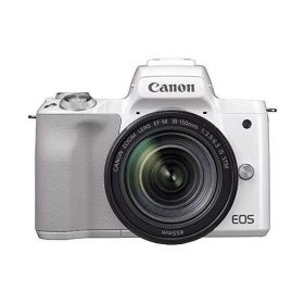【中古】 キヤノン Canon EOS Kiss M EF-M18-150 IS STM レンズキット ホワイト 当店保証30日間 人気 ミラーレス 一眼レフ 交換レンズ カメラ