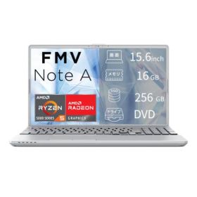 富士通 FMV Note A FMVA500L1S 15.6型 Ryzen 5 Win11Home メモリ16GB SSD256GB Officeオプション付 ノートパソコン ファインシルバー FMVA500L1S