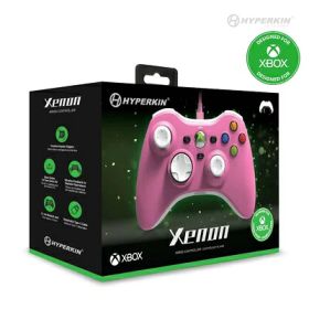 【中古】（新古品） Xenon 有線コントローラー ピンク Xbox Series X|S/Xbox One / PC(Windows10・11)用(公式ライセンス商品)