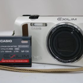【返品保証】 カシオ Casio EXILIM EX-ZR400 12.5x ホワイト バッテリー付き コンパクトデジタルカメラ T812