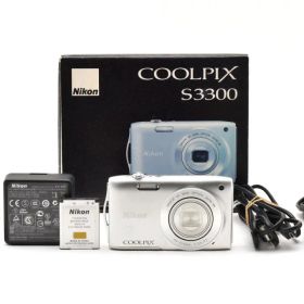 超極上★ニコン COOLPIX S3300 シルバー★元箱付 #1694