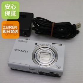 美品 COOLPIX S6200 ナチュラルホワイト 即日発送 デジカメ Nikon デジタルカメラ 本体 土日祝発送OK