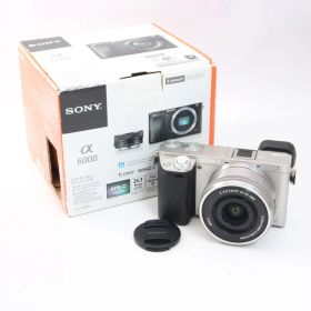 【シャッター数350回】 SONY ソニー α6000 シルバー / E 16-50mm F3.5-5.6 PZ レンズセット