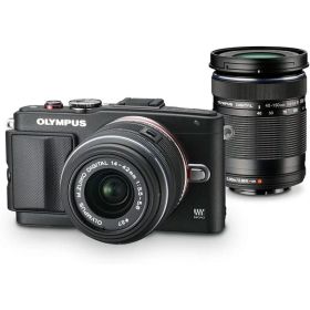 【中古】 オリンパス OLYMPUS ミラーレス一眼カメラ E-PL6 ダブルズームキット ブラック ブラック E-PL6 DZKIT BLK 当店保証30日間 人気 ミラーレス一眼 ミラーレス デジタルカメラ 中古