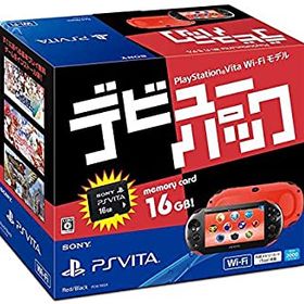 【中古】PlayStation Vita デビューパック Wi-Fiモデル レッド/ブラック