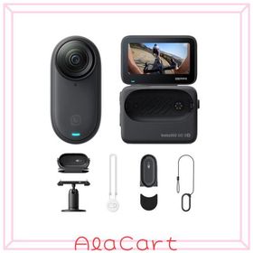 Insta360 GO 3S - 4K小型ウェアラブルVlogビデオカメラ、ハンズフリーPOV、どこでもマウント、手ブレ補正、バッテリー寿命140分、10m防水