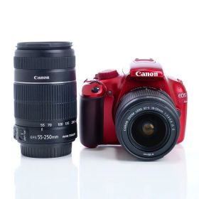 【中古】(キヤノン) Canon EOS Kiss X50 Wズームキット レッド