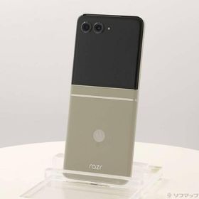 〔中古〕Motorola(モトローラ) motorola razr 50 512GB サンドクリーム PB230001JP SIMフリー〔344-ud〕