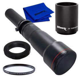 【中古】Ultimaxx 650-1300mm (2X 1300-2600) 望遠ズームレンズセット D5、D4、D3、Df、D7500、D500、D600、D610、D700、D750、D800、D810、D810、D850、