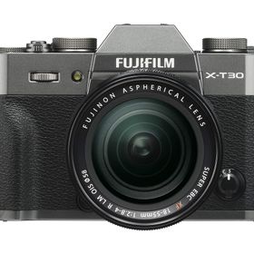 【中古】富士フイルム(FUJIFILM) ミラーレス一眼カメラ X-T30レンズキット チャコールシルバー X-T30LK-CS