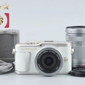 【中古】OLYMPUS オリンパス PEN E-PL9 ホワイト EZ ダブルズームキット シャッター回数僅少