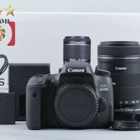 【中古】Canon キヤノン EOS 8000D ダブルズームレンズキット 元箱付き