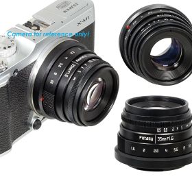 【中古】Fotasy マニュアル 35mm f1.6 APSC レンズ 富士フイルム X-Pro1 X-Pro2 X-Pro3 X-E2 X-E3 X-A7 X-A10 X-T1 X-T2 X-T3 X-T10 X-T20 X-T30 X-T100