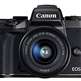 【中古】「非常に良い」Canon ミラーレス一眼カメラ EOS M5 レンズキット EF-M15-45mm F3.5-6.3 IS STM 付属 EOSM5-1545ISSTMLK