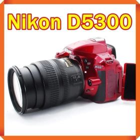 ✨ Nikon D5300 赤 一眼レフ スマホ転送 シングルレンズセット