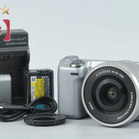 【中古】SONY ソニー α NEX-5R パワーズームレンズキット シルバー 多言語対応