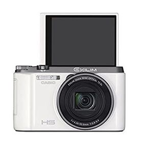 【中古-非常に良い】 CASIO カシオ デジタルカメラ EXILIM EXZR1100WE 自分撮りチルト液晶 1610万画素 光学12.5倍ズーム EX-ZR1100WE ホ