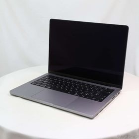 (中古)MacBook Pro 14.2-inch Late-2021 MKGP3J/A M1 Pro 10コアCPU_14コアGPU 16GB SSD512GB スペースグレイ (26.3 Tahoe)(269-ud)