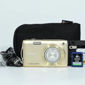 【超美品】 ニコン Nikon COOLPIX S3300 スイートゴールド