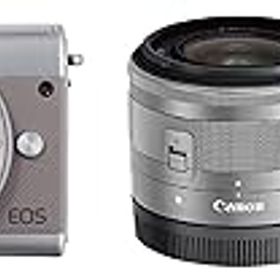 【中古】【39shop】Canon★ミラーレス一眼カメラ EOS M100 ダブルレンズキット グレー EOSM100GY-WLK（非常に良い）
