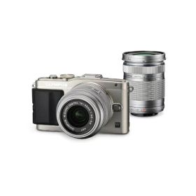 【中古】【1年保証】【美品】OLYMPUS PEN Lite E-PL6 ダブルズームキット シルバー
