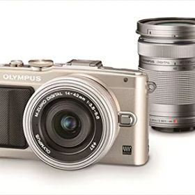 【中古】 OLYMPUS ミラーレス一眼 PEN E-PL6 EZダブルズームキット シルバー E-PL6 EZ DZKIT SLV