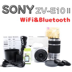 【新品級美品】SONY ZV-E10Ⅱ ダブルズームセット ホワイト 付属品完備