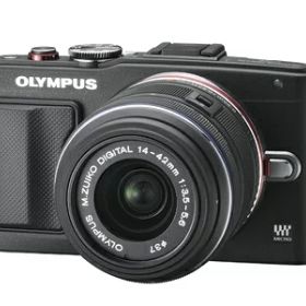【中古】 OLYMPUS ミラーレス一眼 PEN Lite E-PL6 レンズキット ブラック E-PL6 LKIT BLK