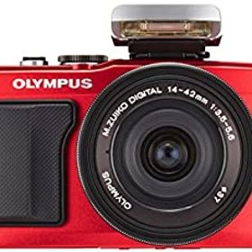 【中古-非常に良い】 OLYMPUS オリンパス ミラーレス一眼 PEN E-PL6 14-42mm EZレンズキット レッド E-PL6 EZ LKIT RED