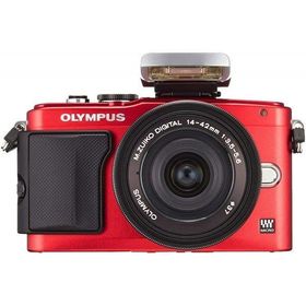 【中古】 オリンパス OLYMPUS E-PL6 14-42mm EZレンズキット レッド E-PL6 EZ LKIT RED 当店保証30日間 人気 ミラーレス 一眼レフ 交換レンズ カメラ