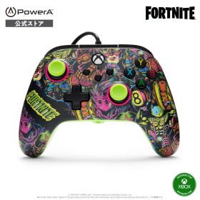 【PowerA 公式ストア】パワーエー アドバンテージ有線コントローラー for XBOX Series X|S - フォートナイトグロー【XBOX ライセンス商品】XBOX One Windows 10/11 送料無料 国内2年保証 購入特典 バーチャルアイテムコード ムーンバウンス エモート