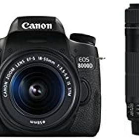 【中古】【39shop】Canon★デジタル一眼レフカメラ EOS 8000D ダブルズームキット EF-S18-55mm/EF-S55-250mm 付属 EOS8000D-WKIT（良い）