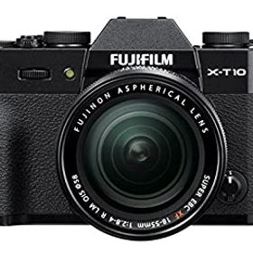 【中古】FUJIFILM ミラーレス一眼 X-T10 レンズキット ブラック X-T10LK-B