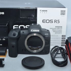 1423★新品級・ショット数2000回以下★Canon ミラーレス一眼カメラ EOS R5 ボディ【4500万画素】