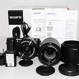 【中古】(非常に良い)SONY α5000 ダブルズームレンズキット(ブラック／デジタル一眼)