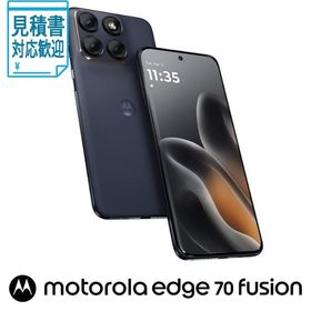 [法人限定] Motorola(モトローラ) motorola edge 70 fusion(12GB 256GB)-(SIMフリー版)シルエットブラック P…