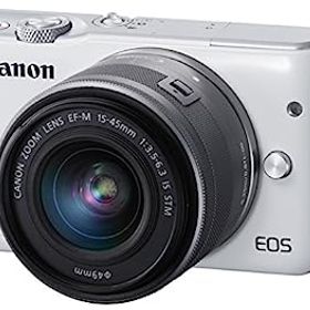 【中古】Canon ミラーレス一眼カメラ EOS M10 レンズキット(ホワイト) EF-M15-45mm F3.5-6.3 IS STM 付属 EOSM10WH-1545ISSTMLK