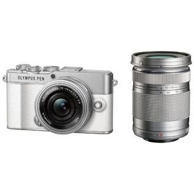 【中古】OM SYSTEM PEN E-P7 EZダブルズームキット ホワイト