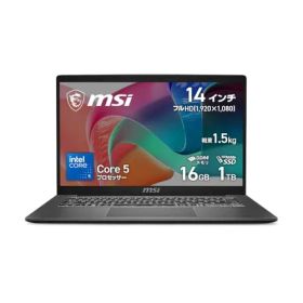 MSI ノートパソコン Windows11 Pro Modern 14 F1M 14インチ Core 5 120U メモリ 16GB SSD 1TB Windows 11 Pro Modern-14-F1MG-6317JP