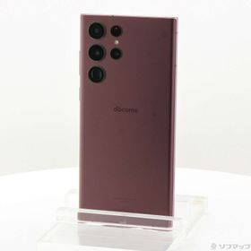 (中古)SAMSUNG Galaxy S22 Ultra 256GB バーガンディ SC-52C docomo SIMフリー(348-ud)