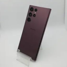 【中古】SAMSUNG docomo 【SIMフリー】 Galaxy S22 Ultra バーガンディ 12GB 256GB SC-52C【立川フロム中武】保証期間１ヶ月【ランクC】